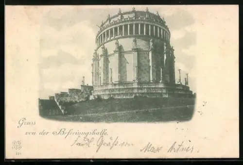 AK Kehlheim, Blick zur Befreiungshalle