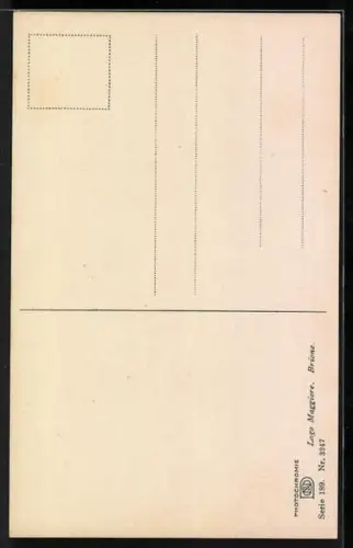 AK Brione, altes Haus im Ort mit Wäscheleine an der Fassade