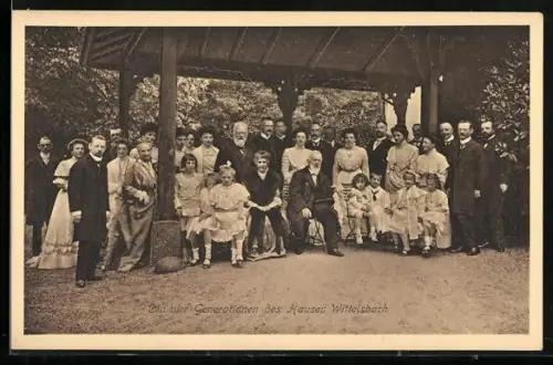 AK Die vier Generationen des Hauses Wittelsbach, König Ludwig III.