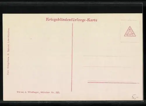 AK Lille, S. K. H. Kronprinz Rupprecht mit Erbprinz Albrecht von Bayern 1915
