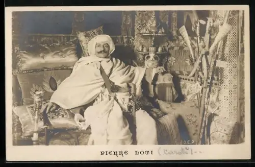 AK Portrait Pierre Loti im Kaftan