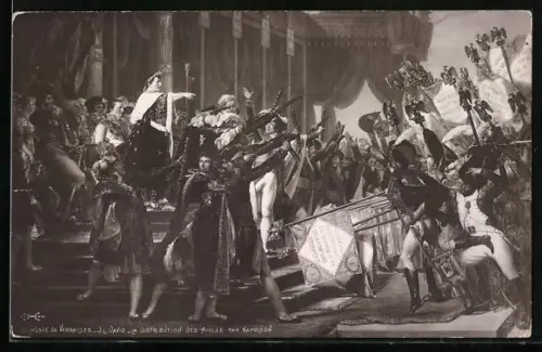 AK la distribution des angles par Napoleon