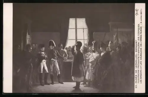AK Alexandre presente a Napoleon les Cosaques