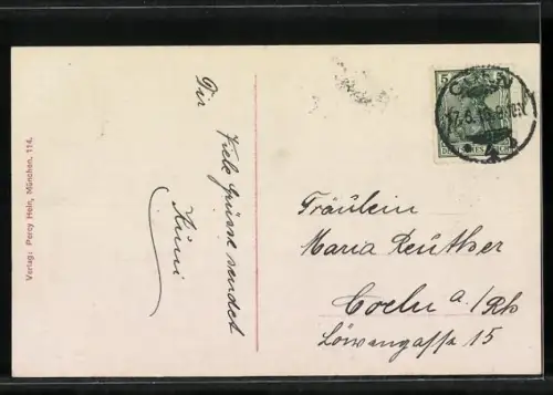 AK Prinzessin Franz von Bayern mit ihren zwei Kindern