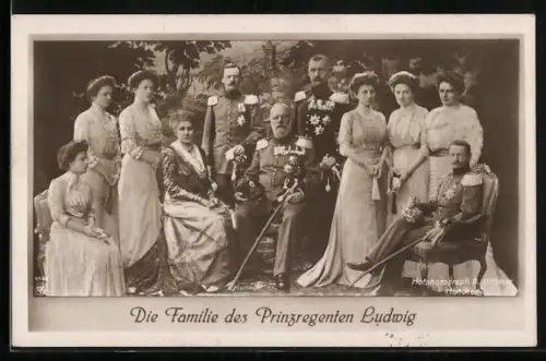 AK Die Familie des Prinzregenten Ludwig