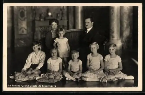 AK La Famille Grand-Ducale von Luxemburg
