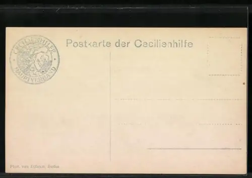 AK Prinzessin Alexandrine auf einem Kissen