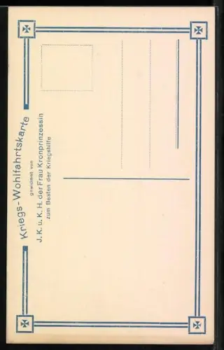 AK Kronprinzessin Cecilie, Zu Gunsten der Kriegshilfe