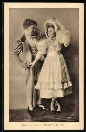 AK Erzherzog Albrecht und Erzherzogin Sofie von Österreich