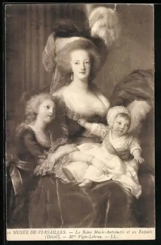 Künstler-AK La Reine Marie-Antoinette et ses Enfants