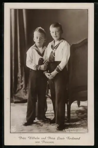 AK Prinz Wilhelm & Prinz Louis Ferdinand von Preussen