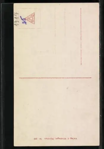 AK Prinzessin Franz von Bayern füttert mit ihren Kindern Hühner, Prinzessin Maria & Prinz Ludwig