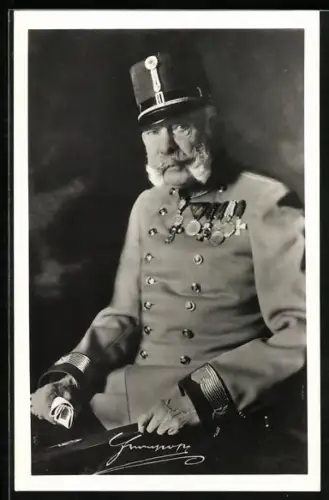 AK Kaiser Franz Josef I. von Österreich in Uniform mit Orden