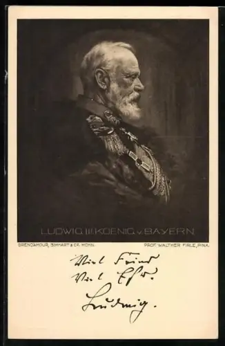 AK Bildnis König Ludwig III.