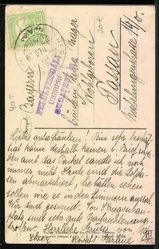 Künstler-AK sign. P. Heydel: Mädchen füttert Soldatenpuppe
