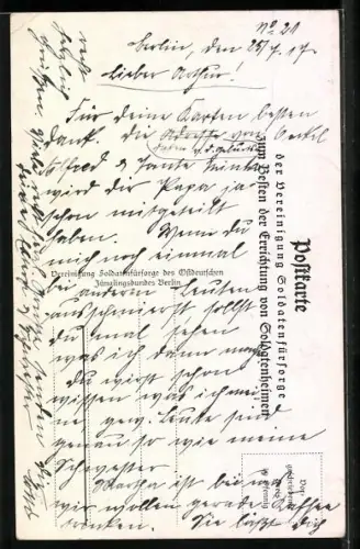 Künstler-AK Herzog Albrecht von Württemberg zu Besuch bei seinen Truppen