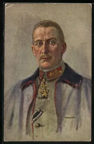 Künstler-AK Herzog Albrecht von Württemberg, gemalt von K. Bauer