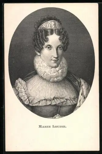 Künstler-AK Marie Louise im Portrait, Kaiserin der Franzosen, Zweite Gemahlin von Napoleon