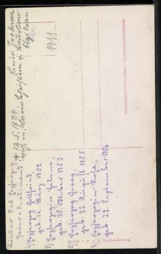 AK Erzherzog Peter Ferdinand von Österreich mit Familie