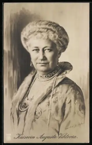 Künstler-AK Porträt der Kaiserin Auguste Victoria Königin von Preussen