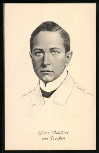 AK Prinz Adalbert von Preussen in Uniform