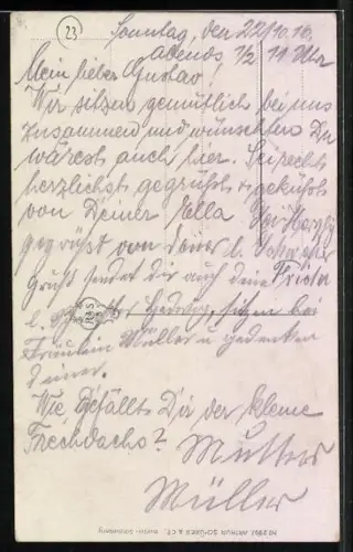 AK Lustiger Knabe in Feldgrau