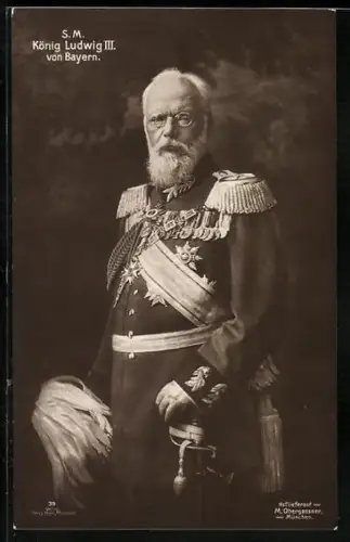 AK S.M. König Ludwig III. von Bayern