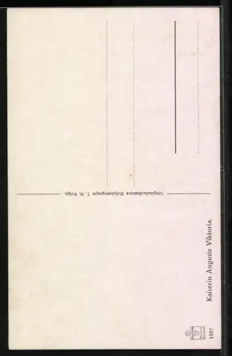 AK elegant gekleidete Kaiserin Auguste Victoria
