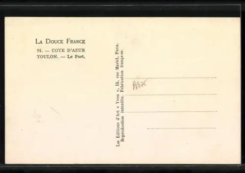 AK Toulon /Cote d`Azur, Le Port