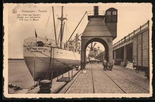 AK Anvers, MS Alex van Opstal, Prêt pour le départ, Hafen