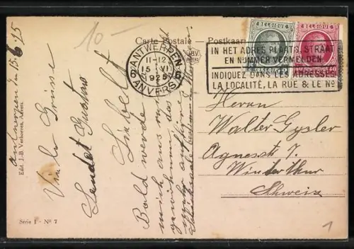 AK Anvers, Bassin du Kattendyk, Hafen