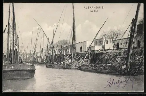 AK Alexandrie, Le Port, Hafen