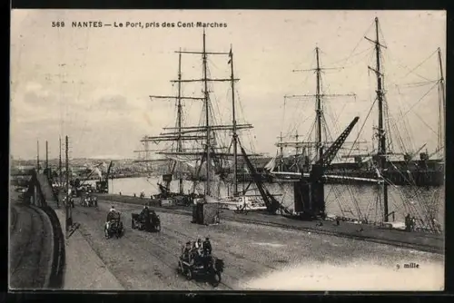 AK Nantes, Le Port, pris des Cent-Marches