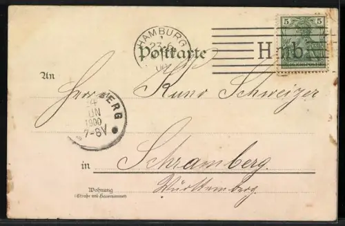 AK Hamburg, Hafen, Passagierhallen der Amerika-Linie