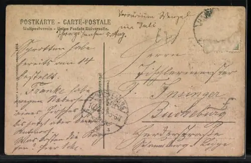 AK Hamburg, Ansicht des Hafens mit Dampfern und Segelschiffen, Wappen Hamburg