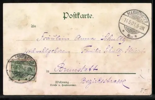 Lithographie Köln, Neuer Rheinhafen, Remy`s Stärke