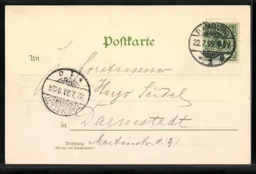 Lithographie Hamburg, Hafen bei Sturmflut, Afrikaquai und Hansahoft