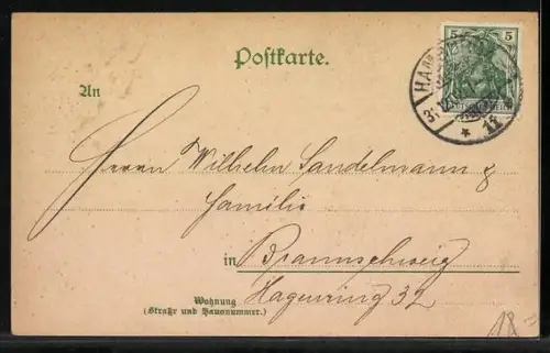 AK Hamburg, Segelschiffhafen mit festgemachten Segelschiffen, zwei weisse Möwen und aufgehende Sonne