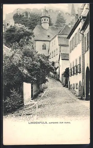 AK Lindenfels, Aufgang zur Burg