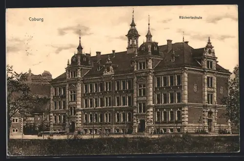 AK Coburg, Rückertschule mit Hof