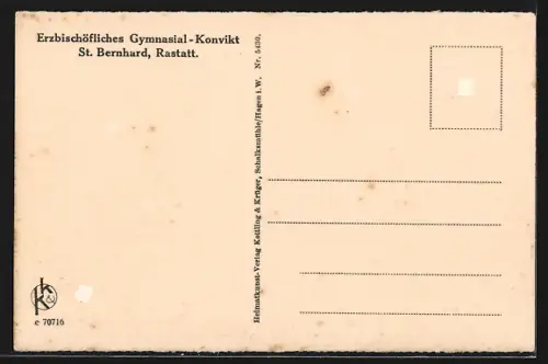 AK Rastatt, Staatliches Ludwig-Wilhelm-Gymnasium