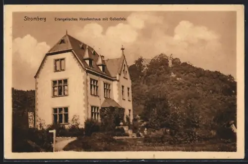AK Stromberg / Hunsrück, Evangelisches Krankenhaus mit Gollenfels