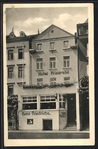 AK Kochem, Hotel Friedrichs, Moselstrasse 116