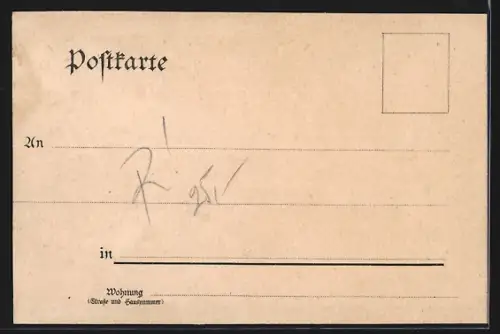 Lithographie Prüm /Trier, Kloster St. Joseph aus der Vogelschau