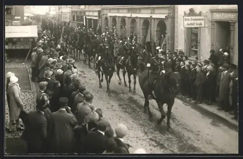 Foto-AK Weingarten /Württ., Blutfreitag 1928, Brot- u. Feinbäckerei v. Gotthilf Siegle