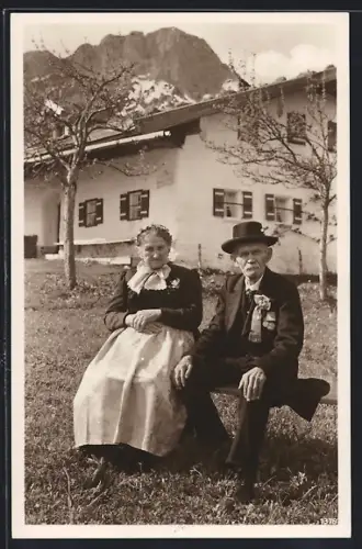 AK Hintergern, Haus & Hotel Schwaigerlehen, Diamantene Hochzeit der Besitzer Eheleute Holz