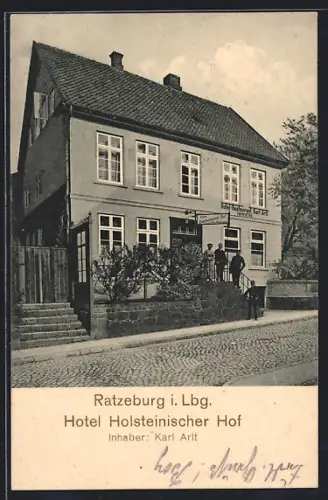 AK Ratzeburg i. Lbg., Hotel Holsteinischer Hof, Inh. Karl Arlt