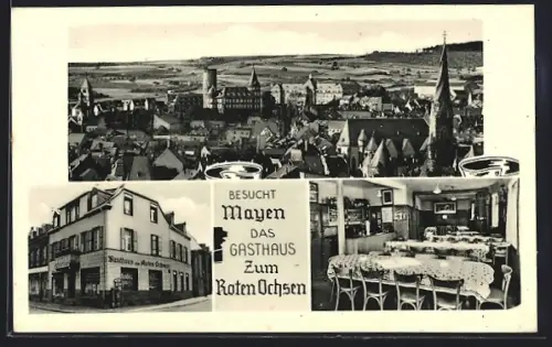 AK Mayen, Gasthaus zum Roten Ochsen, Bes. Ww. J. Landvogl