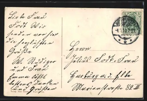 AK Hoyerswerda, Electr. Centrale v. Zschiedrich & Zurlinden, Ortsansicht von Osten