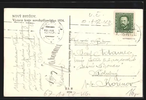 AK Novy Bydzov, Vystava kraje novobydzovského 1934